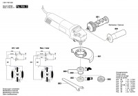 Bosch 3 601 H25 000 Gws 14-125 Cie Angle Grinder 230 V / Eu Spare Parts